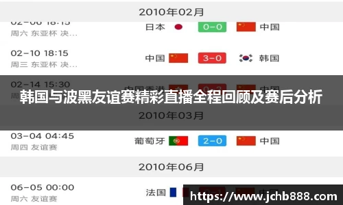 韩国与波黑友谊赛精彩直播全程回顾及赛后分析